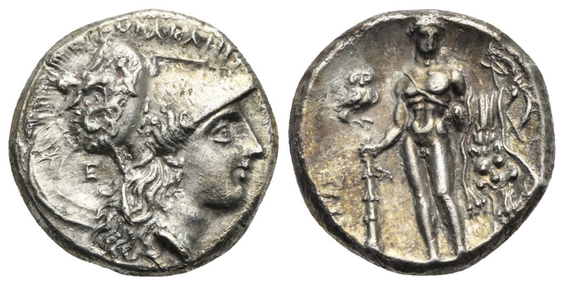 LUCANIA. Herakleia. Circa 281-278 BC. Stater (Silver, 20.00 mm, 7.73 g). ˫ΗΡΑΚΛΗ...