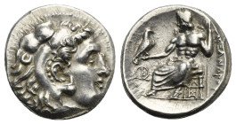 KINGS OF MACEDON. Antigonos I Monophthalmos. As Strategos of Asia, 320-305 BC. Drachm (Silver, 17.66 mm, 4.27 g). In the name and types of Alexander I...