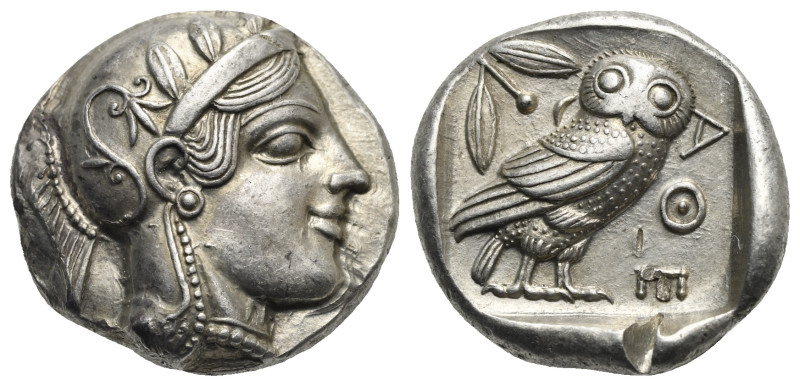 ATTICA. Athens. Circa 465/2-454 BC. Tetradrachm (Silver, 23.60, 14.29 g) Head of...