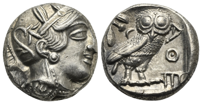 ATTICA. Athens. Circa 454-404 BC. Tetradrachm (Silver, 24.71 mm, 17.16 g) Head o...