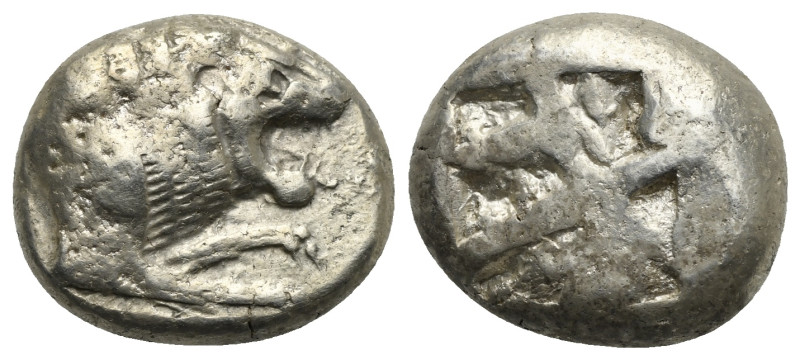 CARIA. Mylasa (?). Circa 520-490 BC. Stater (Silver, 19,71 mm, 11,03 g). Forepar...