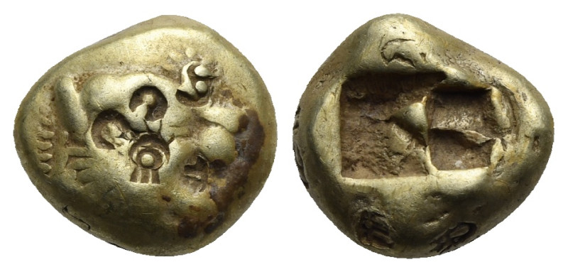 KINGS OF LYDIA. Alyattes to Kroisos, circa 610-546 BC. El Trite (Electrum, 12,49...