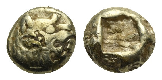 KINGS OF LYDIA. Alyattes to Kroisos, circa 610-546 BC. Hemihekte - 1/12 Stater (...