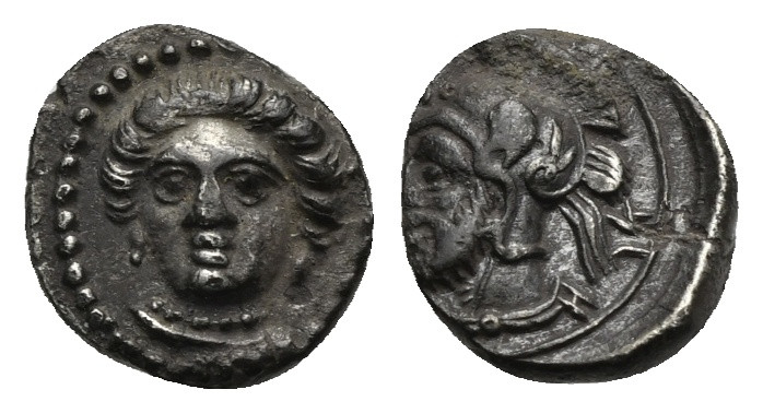 CILICIA. Tarsos. Time of Pharnabazos and Datames. Circa 380-360 BC. Obol (Silver...
