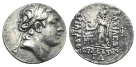 KINGS OF CAPPADOCIA. Ariarathes V Eusebes Philopator, 163-130 BC. Drachm (Silver, 18.00 mm, 4.14 g) Dated RY 33 (= 130/29 BC) Eusebeia under Mount Arg...