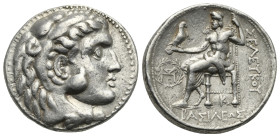 SELEUKID KINGS OF SYRIA. Seleukos I Nikator, 312-281 BC. Tetradrachm (Silver, 26.98 mm, 17.04 g). In the types of Alexander III of Macedon. Seleukeia ...
