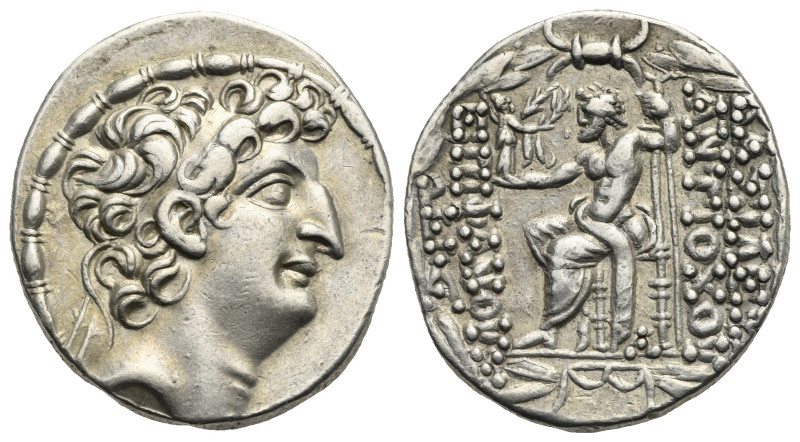 SELEUKID KINGS OF SYRIA. Antiochos VIII Epiphanes (Grypos), 121/0-97/6 BC. Tetra...