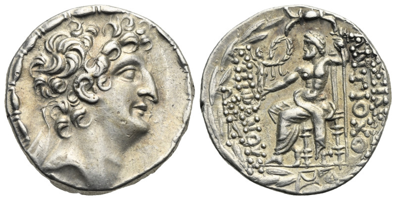 SELEUKID KINGS OF SYRIA. Antiochos VIII Epiphanes (Grypos), 121/0-97/6 BC. Tetra...