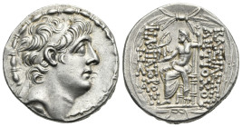 SELEUKID KINGS OF SYRIA. Antiochos IX Eusebes Philopator (Cyzicenus), 114/3-95 BC. Tetradrachm (Silver, 29.20 mm, 16.17 g). Antioch on the Orontes, ci...