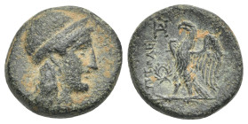 PTOLEMAIC KINGS OF EGYPT. Ptolemy I Soter (as Satrap) 323-305 BC. Dichalkon (Bronze, 17.54 mm, 4.82 g) Paphos, 310-305 BC. Head of Aphrodite Paphia ri...