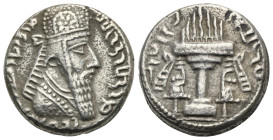 SASANIAN KINGS. Ardashir I, 223/4-240. Tetradrachm (Billon, 24,97 mm, 13.11 g) Mint C (Ktesiphon). MZDYSN BGY \'RTHŠTR MRKAN MRKA (\'Worshipper of Lor...