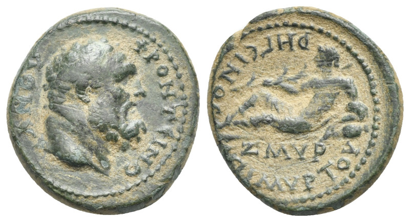 IONIA. Smyrna. Pseudo-autonomous issue. Time of Domitian 81-96. Assarion (Bronze...