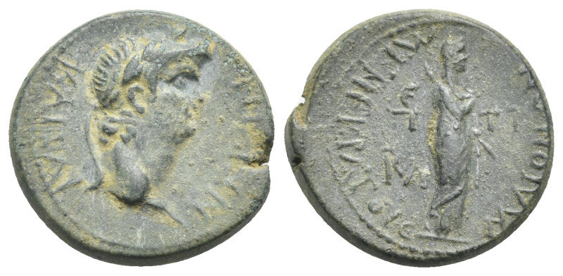 LYDIA, Maeonia. Nero, 54-68. Bronze (Bronze, 19 mm, 3.96 g). Ti. Cl. Menekrates,...