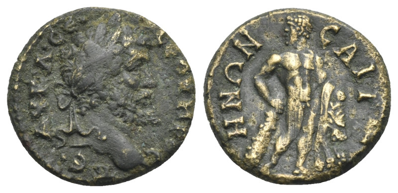 LYDIA. Saitta. Septimius Severus, 193-211. Hemiassarion (Bronze, 17.64 mm, 2.73 ...