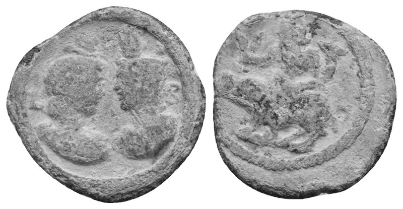 EGYPT. Antinoopolis. 2nd-3rd century. Tessera (Lead, 20.50 mm, 4.11 g). Dated ye...