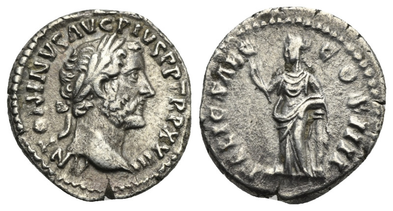 Antoninus Pius, 138-161. Denarius (Silver, 18 mm, 3.18 g), Rome, 159-160. ANTONI...