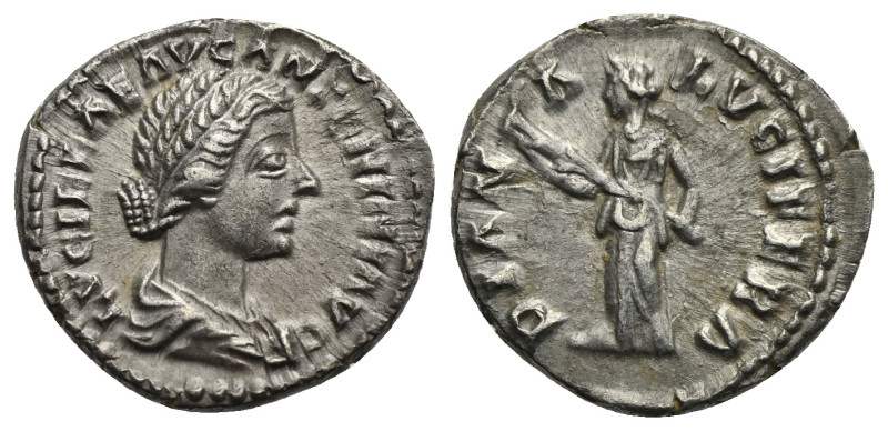 Lucilla Augusta, daughter of Marcus Aurelius, 164-182. Denarius (Silver, 19.00 m...