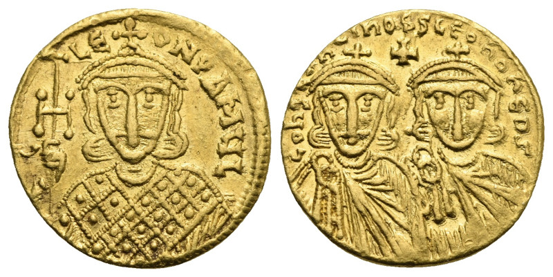 Constantinus V Copronymus, 741-775. Solidus (Gold, 20.44 mm, 4.46 g) Constantino...