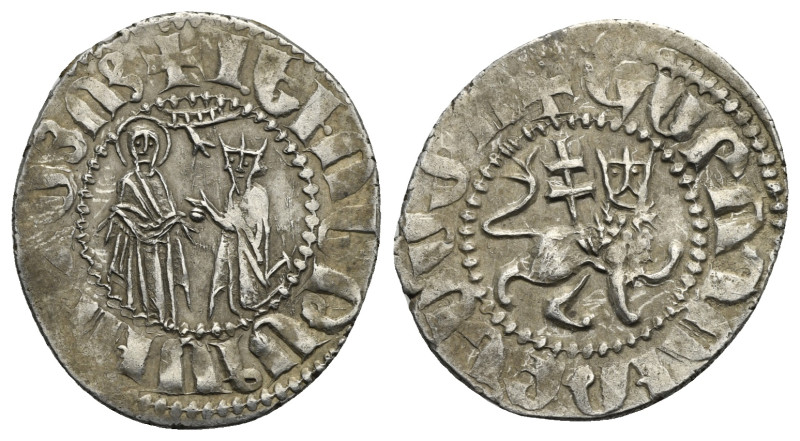 Cilician Armenia. Royal. Levon I, 1198-1219. Coronation issue Tram (Silver, 22.6...