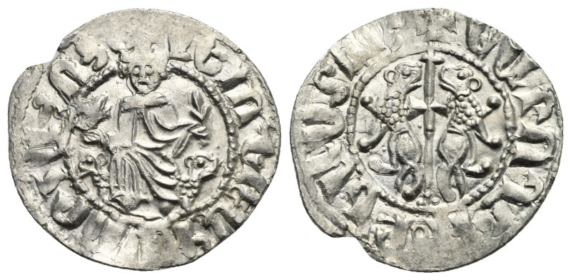 ARMENIA, Cilician Armenia. Royal. Oshin, 1308-1320. Tram (Silver, 23,95 mm, 2,81...