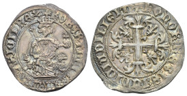 NAPOLI. Kingdom of Neaples. King Roberto d’Angiò, 1309-1343. 1 Carlino or 1 Gigliato. (Silver, 27 mm, 3.94 g). ✠ ROBERT DEI GRA IERL ET SICIL REX The ...