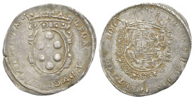 Mantova. Vincenzo I Gonzaga, 1557-1612, IV duca di Mantova e II del Monferrato, 1587-1612. Gettone 1567. Moneta battuta a nome della moglie Eleonora d...