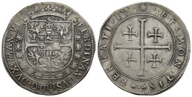 Casale. Ferdinando Gonzaga, VI duca di Mantova e IV del Monferrato 1612-1626. Tallero. (Argento, 41.50 mm, 22.11 g). FERDINANDVS D G DVX MAN VI Stemma...