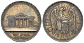 Napoléon Bonaparte, as Premier Consul. Medal dated 14 April 1803. Dies by Andrieu (Silver, 45.70 mm, 50.26 g). PREMIERE ASSEMBLEE DU GRAND CONSEIL DU ...
