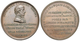 France, First Republic. Napoléon Bonaparte, as Premier Consul, with Jean Jacques Régis de Cambacérès, as second Consul, Charles-François Lebrun, as th...