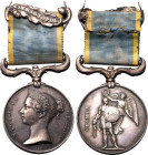 UNITED KINGDOM. Victoria. 
Silver medal, 1854. Royal Mint. 
Crimean War Medal. Dies by W. Wyon. Obv: VICTORIA REGINA, diademed head left; date below...