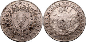 FRANCE. Louis XVI. 
Silver jeton, 1645. 
Celebrating the Capture of Gravelines in the Thirty Years War. Obv: NIL NISI CONSILIO, crowned and double-c...