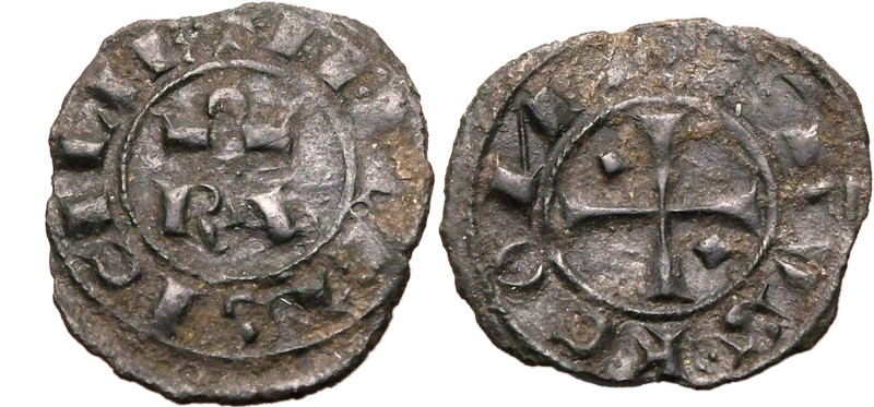 ITALIAN STATES. KINGDOM OF SICILY. Conrad I, 1250-54. 
Billon mezzo denaro, 125...