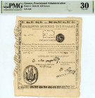 Greece
Provisional Administration
Issued in Corinth and Nauplion
250 Grossi, 21 July 1822 (1822-1826)
S/N 456
Signatures of Mavrokordatos, Notara...