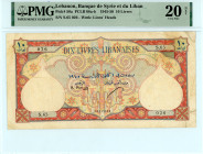 Lebanon
Banque de Syrie et du Liban
10 Livres, 1945 (1945-1950)
S/N S.65 026
Watermark: Lions’ Heads
Pick 50a

Graded Very Fine 20 NET, Repaired - Cor...