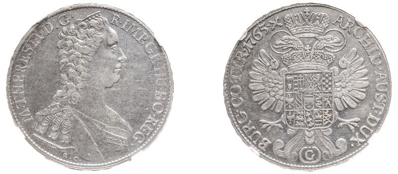 Austrian States, Gunzburg (Burgau), Maria Theresia, 1740-1780. Taler, 1765 G SC,...