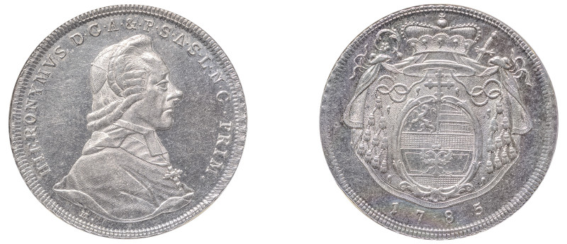 Austrian States, Salzburg, Hieronymus von Colloredo, 1772-1803. Taler, 1785 M, S...