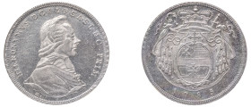 Austrian States, Salzburg, Hieronymus von Colloredo, 1772-1803. Taler, 1785 M, Salzburg mint (KM435; Dav. 1263).

Lustrous example with strong details...