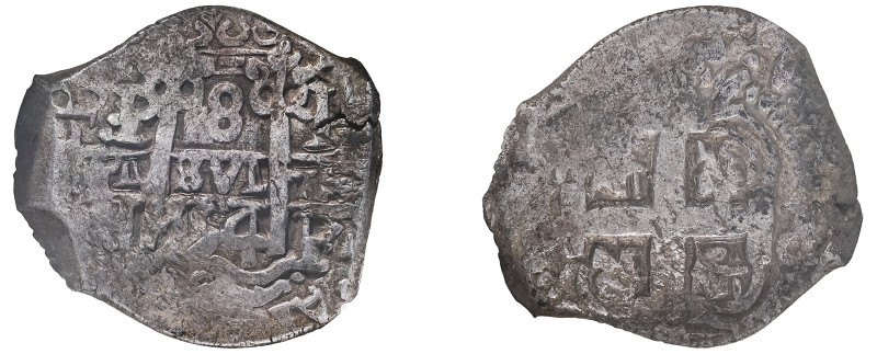 Bolivia, Ferdinand VI, 1746-1759. Cob 8 Reales, 1754 P q, Potosi mint, 27.13g (K...