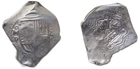 Brazil, Alfonso VI, 1656-1683. Counterstamped 600 Reis, ND (1663), Counterstamp: Crowned 600, 26.03g (KM19.1), countermarked on Mexico’s Cob 8 Reales,...