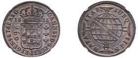 Brazil, John VI the Clement, Prince Regent, 1799-1816. 960 Reis, 1815 B, Bahia mint (KM307.1).

An example with rich grey patina, very attractive deta...