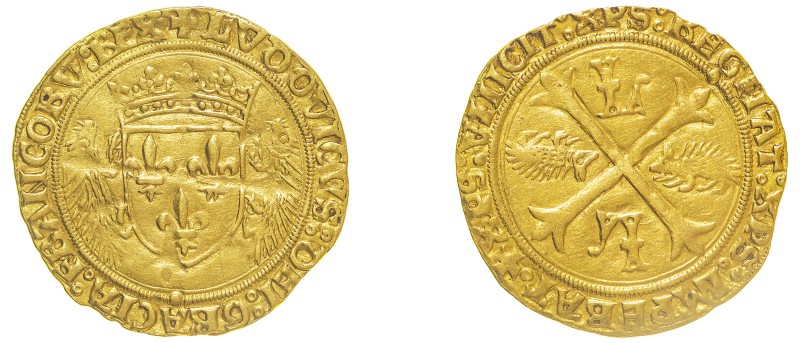 France, Louis XII, 1498-1514. Ecu d’Or aux porc-epics, ND (1507-1515), Rouen min...