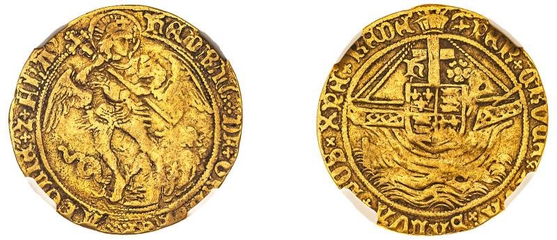 Great Britain , Henry VII, 1485-1509. AV Angel, ND (1499-1502), Type III, Anchor...