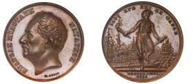 Greece. The Greek Revolution against Turkish Occupation 1821, Bronze medal, Dated 1825, Admiral A. Miaoulis, 44mm, from series of 12 medals that were ...