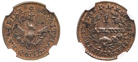 Greece, Governor I. Kapodistrias, 1828-1831. Lepton, 1828, converging rays (KM1; Divo 7; Chase 102).

Light brown patina with some dark brown highli...