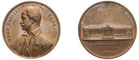 Greece, King Otto, 1832-1862. Bronze Medal, 1839 (ΑΩΛΘ), University of Athens, by K. Lange, 41.60g, 44mm, variety with “ΣΥΝΔΡΟΜΗΤΑΙΣ” (Wurzbach 7024)....