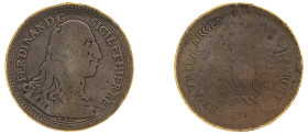 Italian States, Sicily, Ferdinand III,1759-1816. 30 Tari (Oncia), 1793 Nd-OV,, Palermo mint, Nicola d’Orgemont Vigevi as mintmaster (KM227; Dav. 1422)...