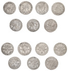 Italian States. Lot of 7 coins comprising Fosdinovo, Luigino, 1666, “Totam Asiam” variety, 1.84g (KM-Unl), Tassarolo, Luigino, 1666, 1.94g (KM52.1), A...