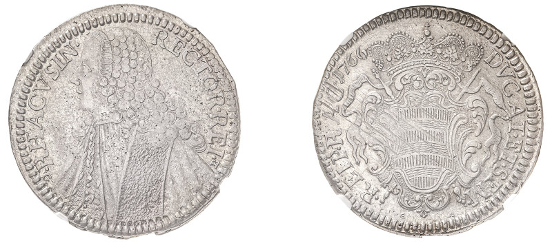 Ragusa, Republic, 1294-1803. Tallero, 1766, Dubrovnik mint (KM18; Dav. 1639).

A...