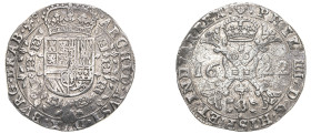 Spanish Netherlands, Brabant, Philip IV, 1621-1665. Patagon, 1622, Head mintmark, Brussels mint, 27.07g (KM53.3; Dav. 4462).

Very fine.