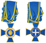 Greece, Order of Honor, Commander's cross, silver gilt and enamel. 

Very fine with some chips on enamel.